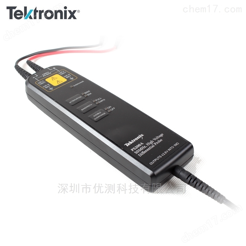 泰克高频高压差分探头P5200A 50MHz 1300V